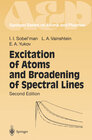 Buchcover Excitation of Atoms and Broadening of Spectral Lines