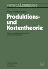 Buchcover Produktions- und Kostentheorie