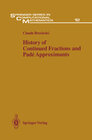 Buchcover History of Continued Fractions and Padé Approximants