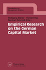 Buchcover Empirical Research on the German Capital Market