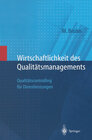 Buchcover Wirtschaftlichkeit des Qualitätsmanagements