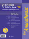 Buchcover Der Anaesthesist Weiterbildung für Anästhesisten 1997