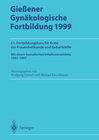 Buchcover Gießener Gynäkologische Fortbildung 1999