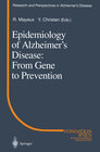 Buchcover Epidemiology of Alzheimer’s Disease: From Gene to Prevention