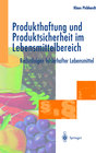 Buchcover Produkthaftung und Produktsicherheit im Lebensmittelbereich