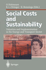 Buchcover Social Costs and Sustainability