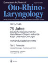Buchcover Verhandlungsbericht 1996 der Deutschen Gesellschaft für Hals-Nasen-Ohren-Heilkunde, Kopf- und Hals-Chirurgie