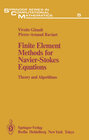 Buchcover Finite Element Methods for Navier-Stokes Equations
