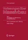 Buchcover Vorlesungen über Massivbau