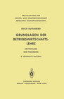 Buchcover Grundlagen der Betriebswirtschaftslehre