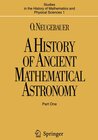 Buchcover A History of Ancient Mathematical Astronomy