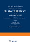 Buchcover Wilhelm Gesenius’ Hebräisches und Aramäisches Handwörterbuch über das Alte Testament
