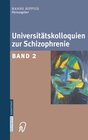 Buchcover Universitätskolloquien zur Schizophrenie