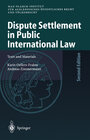 Buchcover Dispute Settlement in Public International Law