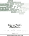 Buchcover Logic and Algebra of Specification