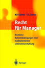 Buchcover Recht für Manager