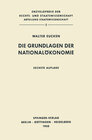 Buchcover Die Grundlagen der Nationalökonomie