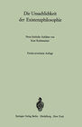 Buchcover Die Unsachlichkeit der Existenzphilosophie