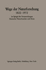 Buchcover Wege der Naturforschung 1822–1972