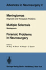 Buchcover Meningiomas. Multiple Sclerosis. Forensic Problems in Neurosurgery