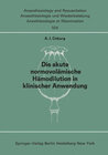 Buchcover Die akute normo—volämische Hämodilution in klinischer Anwendung