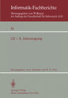 Buchcover GI — 8. Jahrestagung