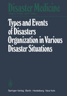 Buchcover Types and Events of Disasters Organization in Various Disaster Situations
