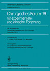 Buchcover Chirurgisches Forum ’79