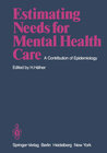 Buchcover Estimating Needs for Mental Health Care