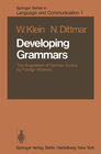 Buchcover Developing Grammars