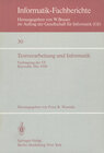 Buchcover Textverarbeitung und Informatik