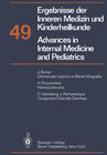 Buchcover Ergebnisse der Inneren Medizin und Kinderheilkunde / Advances in Internal Medicine and Pediatrics