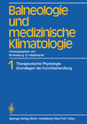 Buchcover Balneologie und medizinische Klimatologie