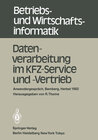 Buchcover Datenverarbeitung im KFZ-Service und -Vertrieb