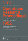 Buchcover DGOR Papers of the 11th Annual Meeting Vorträge der 11. Jahrestagung