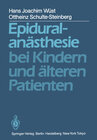 Buchcover Epiduralanästhesie bei Kindern und älteren Patienten