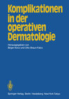 Buchcover Komplikationen in der operativen Dermatologie