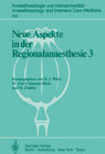 Buchcover Neue Aspekte in der Regionalanaesthesie III