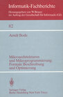 Buchcover Mikroarchitekturen und Mikroprogrammierung: Formale Beschreibung und Optimierung