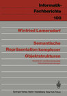 Buchcover Semantische Repräsentation komplexer Objektstrukturen