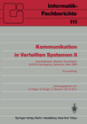Buchcover Kommunikation in Verteilten Systemen II