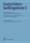 Buchcover Gutachtenkolloquium 1