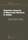 Buchcover Quantum Aspects of Molecular Motions in Solids
