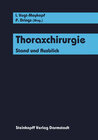 Buchcover Thoraxchirurgie