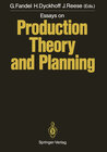 Buchcover Essays on Production Theory and Planning
