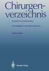 Buchcover Chirurgenverzeichnis