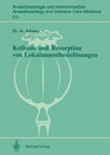 Buchcover Kolloide und Resorption von Lokalanaesthesielösungen