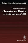 Buchcover Chemistry and Physics of Solid Surfaces VIII