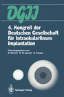 Buchcover 4. Kongreß der Deutschen Gesellschaft für Intraokularlinsen Implantation