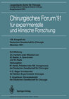 Buchcover Chirurgisches Forum ’91 für experimentelle und klinische Forschung